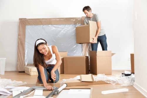 Man and van moving service in Mortlake with local residential streets